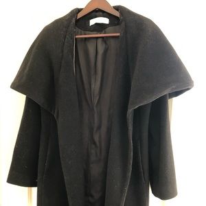 T Tahari Women’s Small Wool Blend Belted Wrap Coat